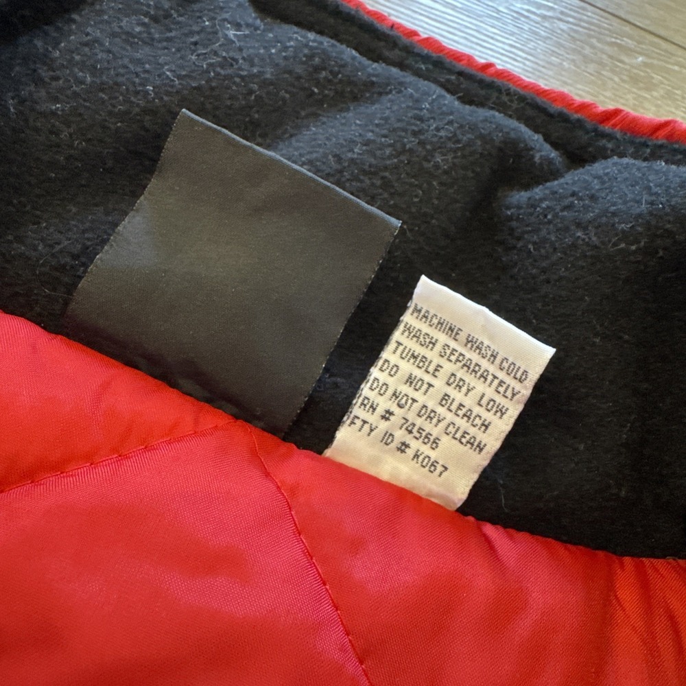 Vintage Marlboro Adventure Parka Puffer Jacket Mens XL Black‎ Red Colorblock 90s - Picture 8 of 9